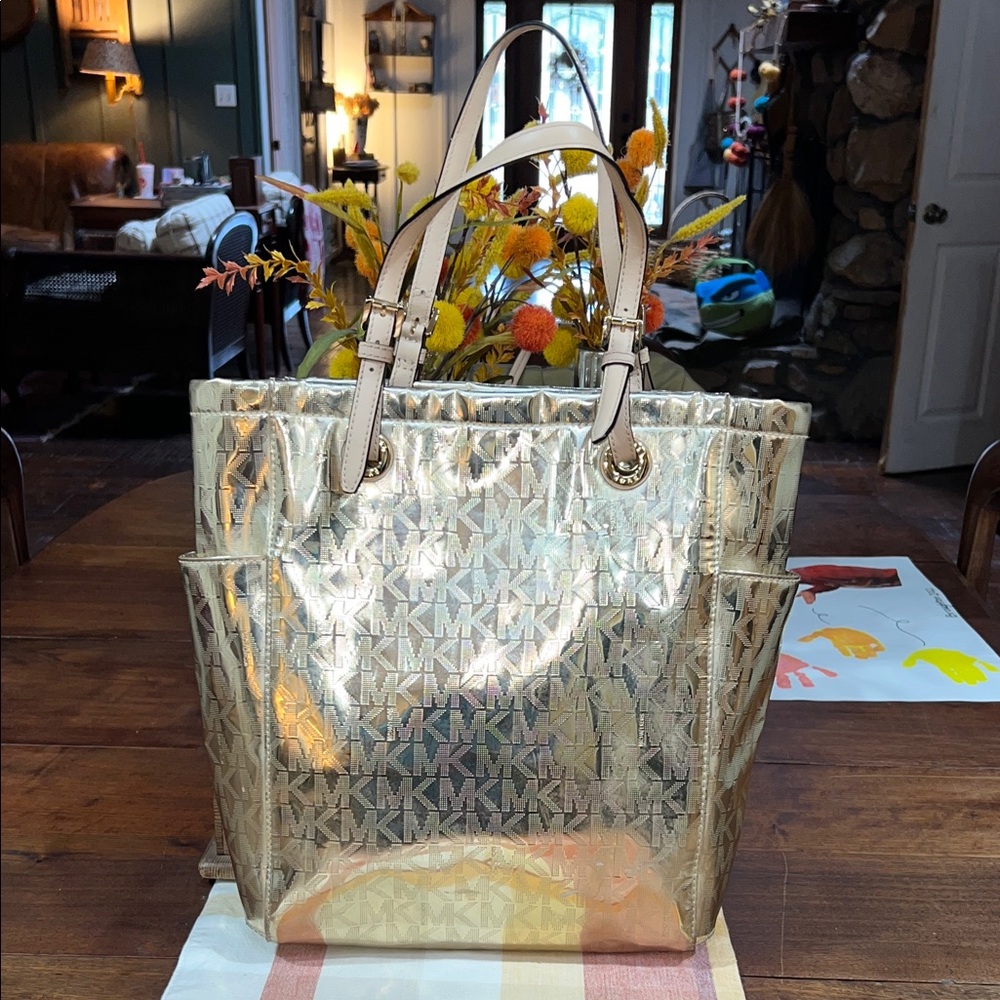 Michael Kors Shimmering Gold Tote